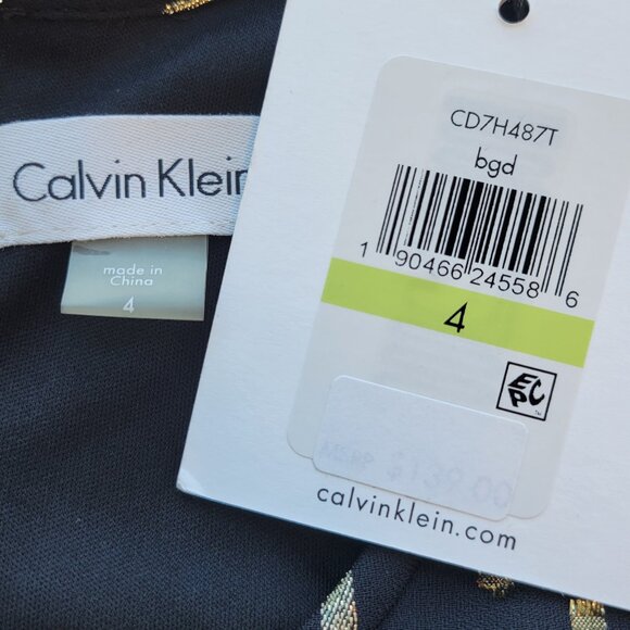 Calvin Klein Black and Gold dress - Picture 8 of 8